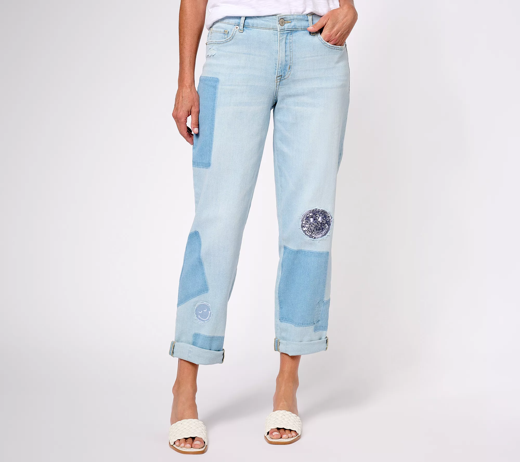 "As Is" LOGO by Lori Goldstein x Smiley World Special Edition Petite Jeans