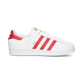 Adidas Original SUPERSTAR FOUNDATION Men’s - FTWWHT/SCARLE/FTWWHT/FTWBLA/ECARLA/FTWBLA