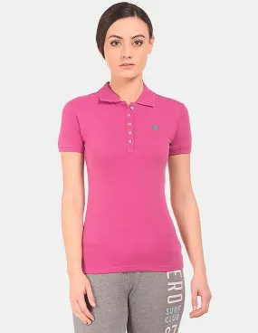 Aeropostale Solid Pique Polo Shirt