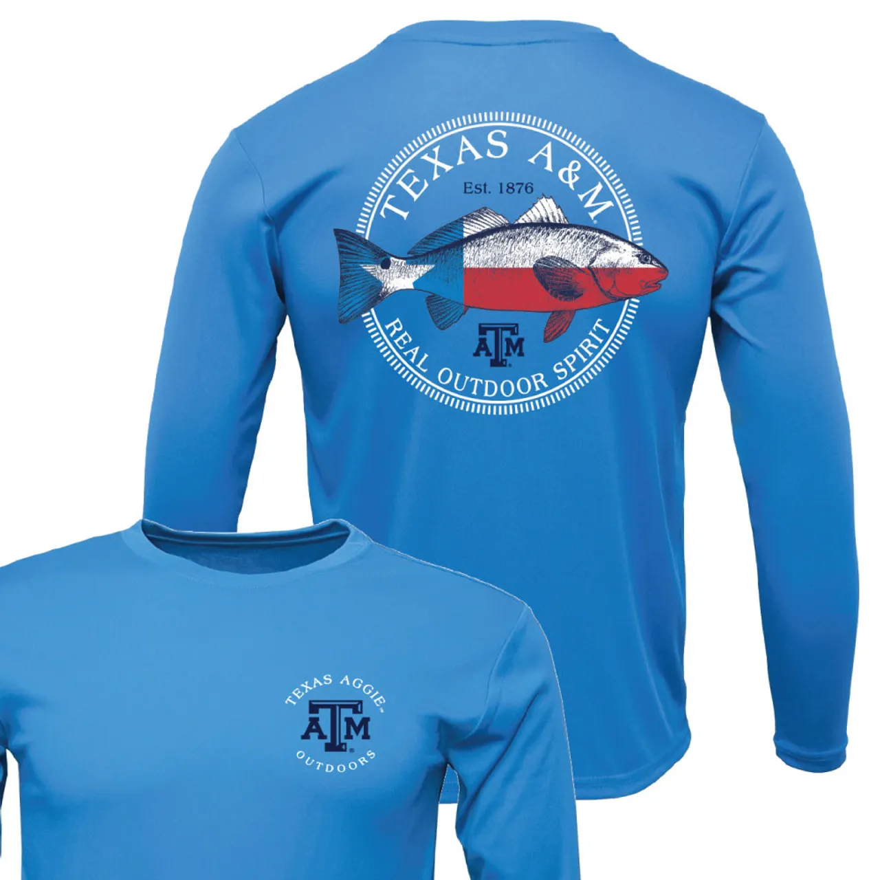 Aggie Outdoors True Outdoor Spirit Long Sleeve - Columbia Blue