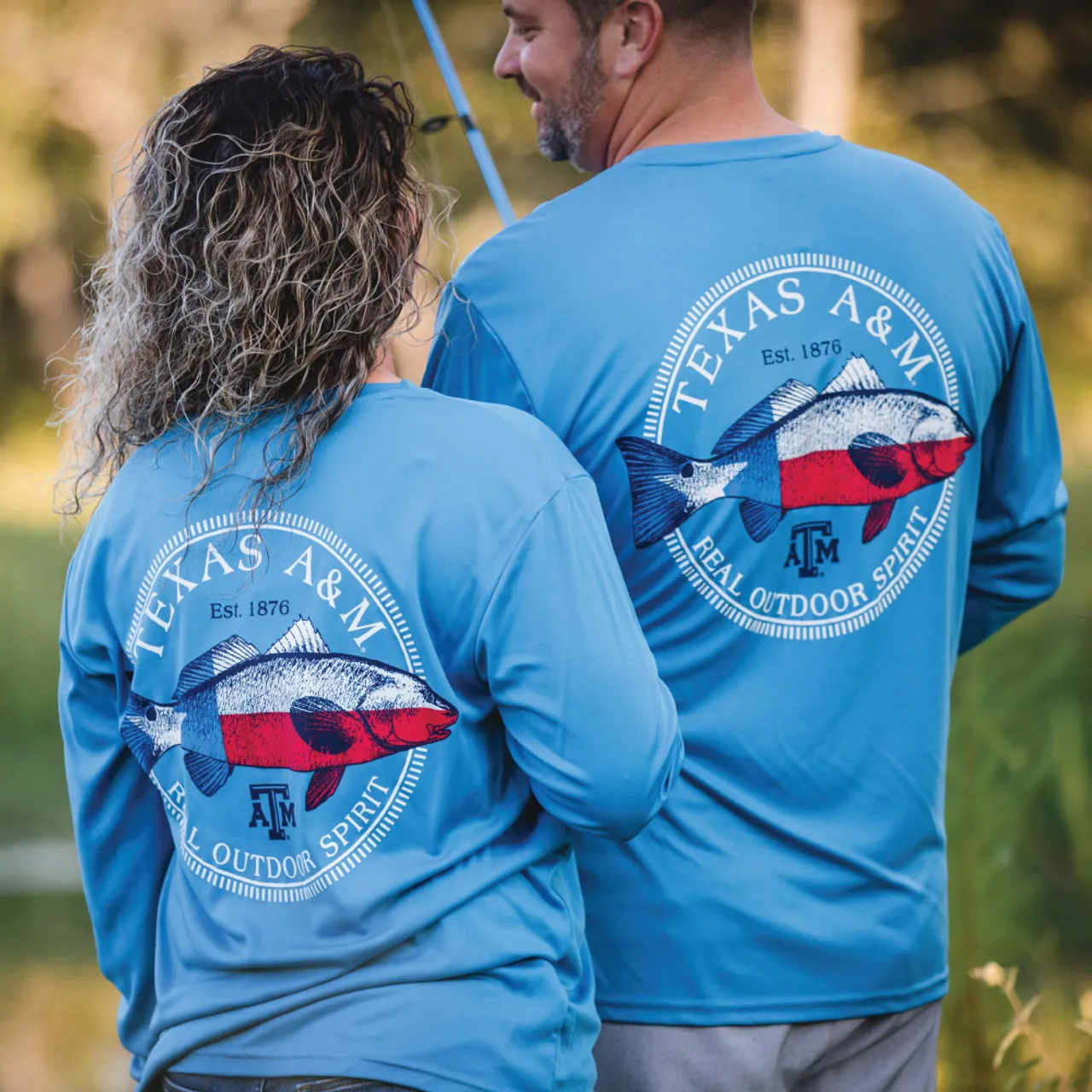 Aggie Outdoors True Outdoor Spirit Long Sleeve - Columbia Blue