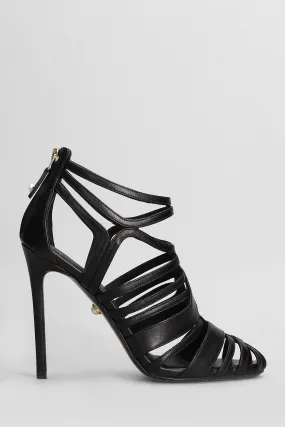 Alevì Jil 110 Sandals In Black Leather