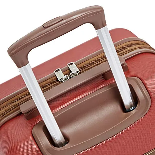 AmazonBasics Vienna Luggage Expandable Suitcase Spinner, 20-Inch Carry-On, Red