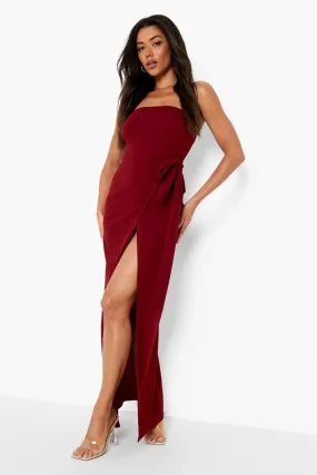 Bandeau Wrap Maxi Dress