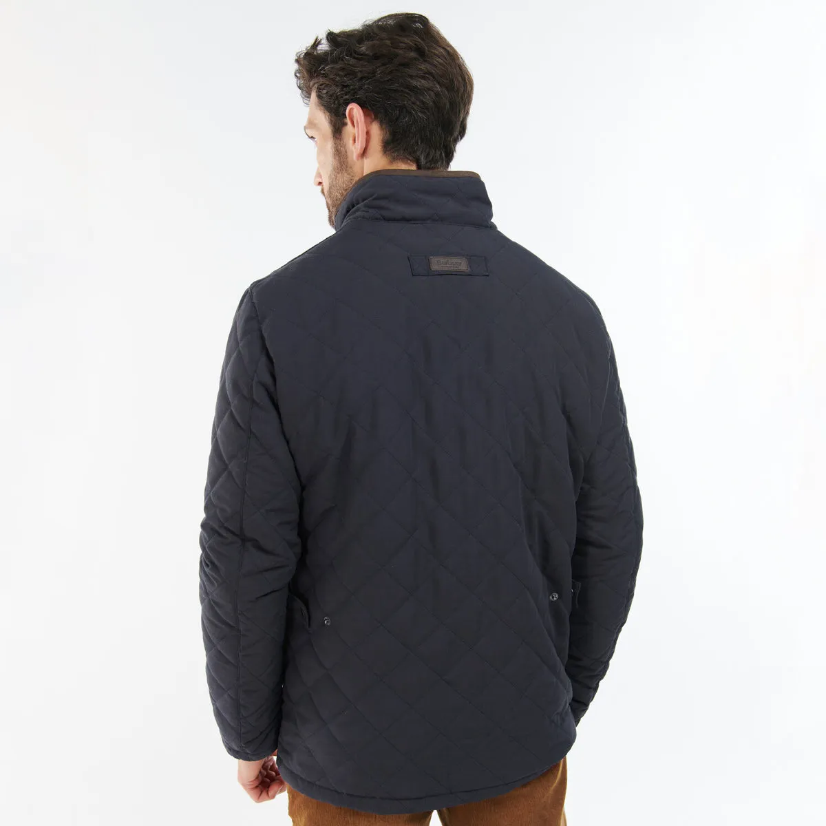 Barbour Waterproof Shoveler Quilted Men's Jacket | Navy