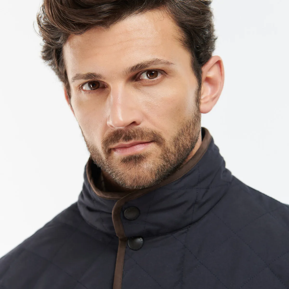 Barbour Waterproof Shoveler Quilted Men's Jacket | Navy