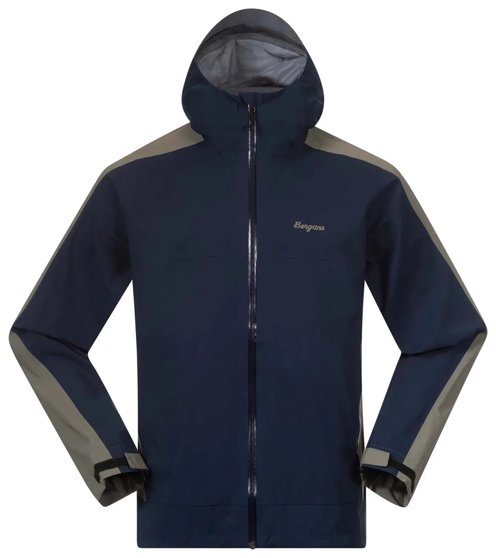 Bergans Men's Vaagaa Allround 3L Shell Jacket Navy Blue/Green Mud | Buy Bergans Men's Vaagaa Allround 3L Shell Jacket 