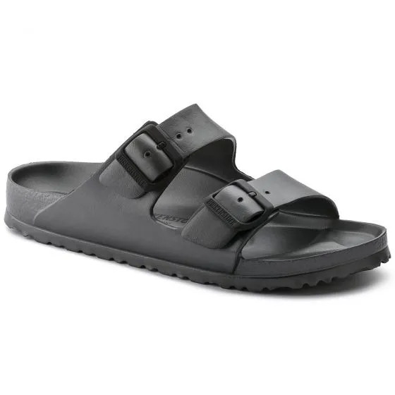 Birkenstock Womens Arizona Eva Metallic Anthracite Sandals 