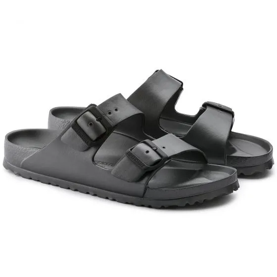 Birkenstock Womens Arizona Eva Metallic Anthracite Sandals 