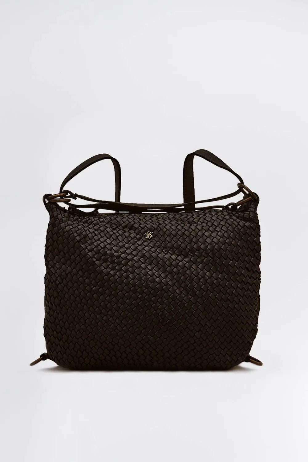 Bologna bag / backpack in woven leather