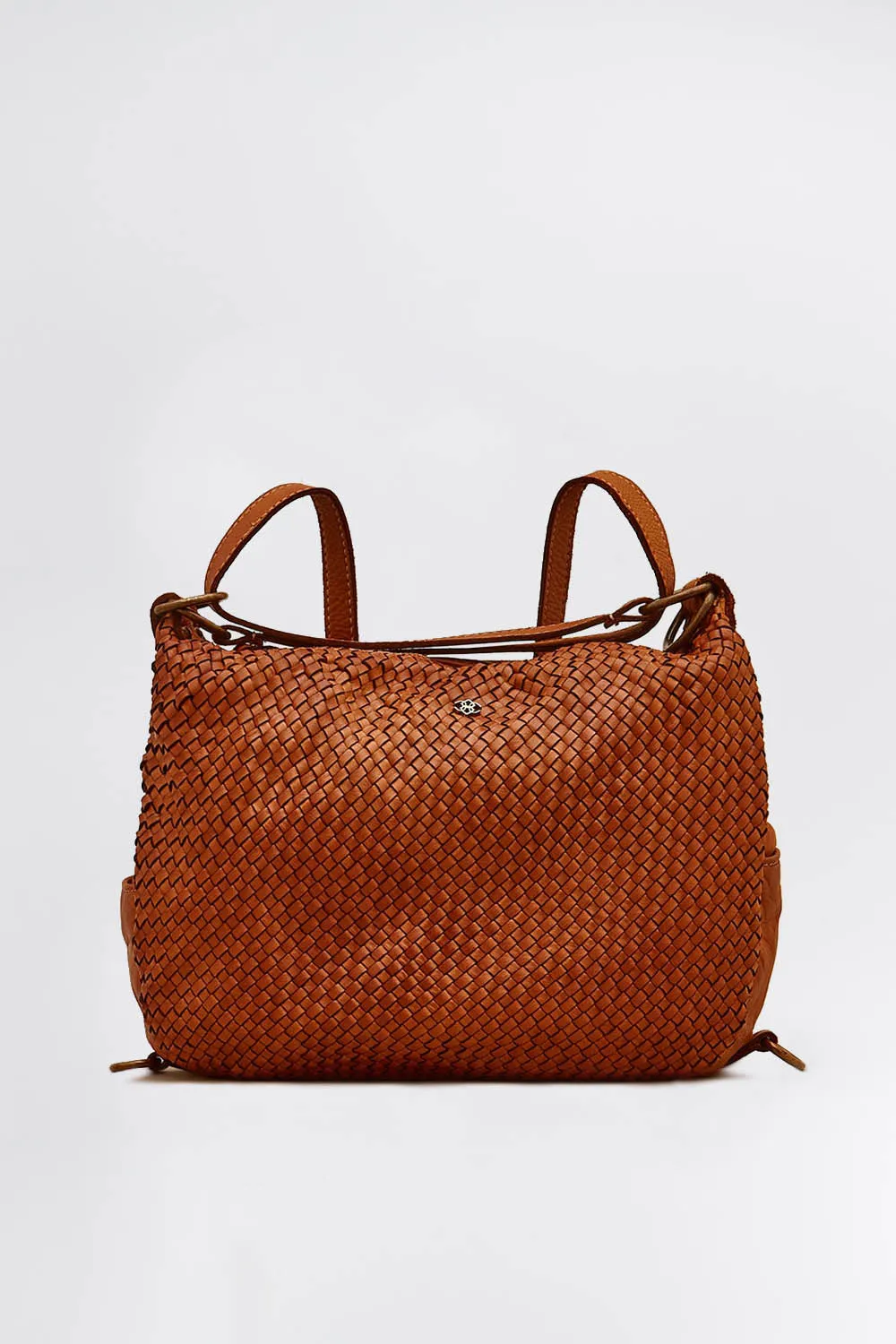 Bologna bag / backpack in woven leather