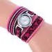 Bracelet Watch Women Rhinestone Crystal Dress Clock Wrap Lady Weave Gift Wrist Relogio Feminino