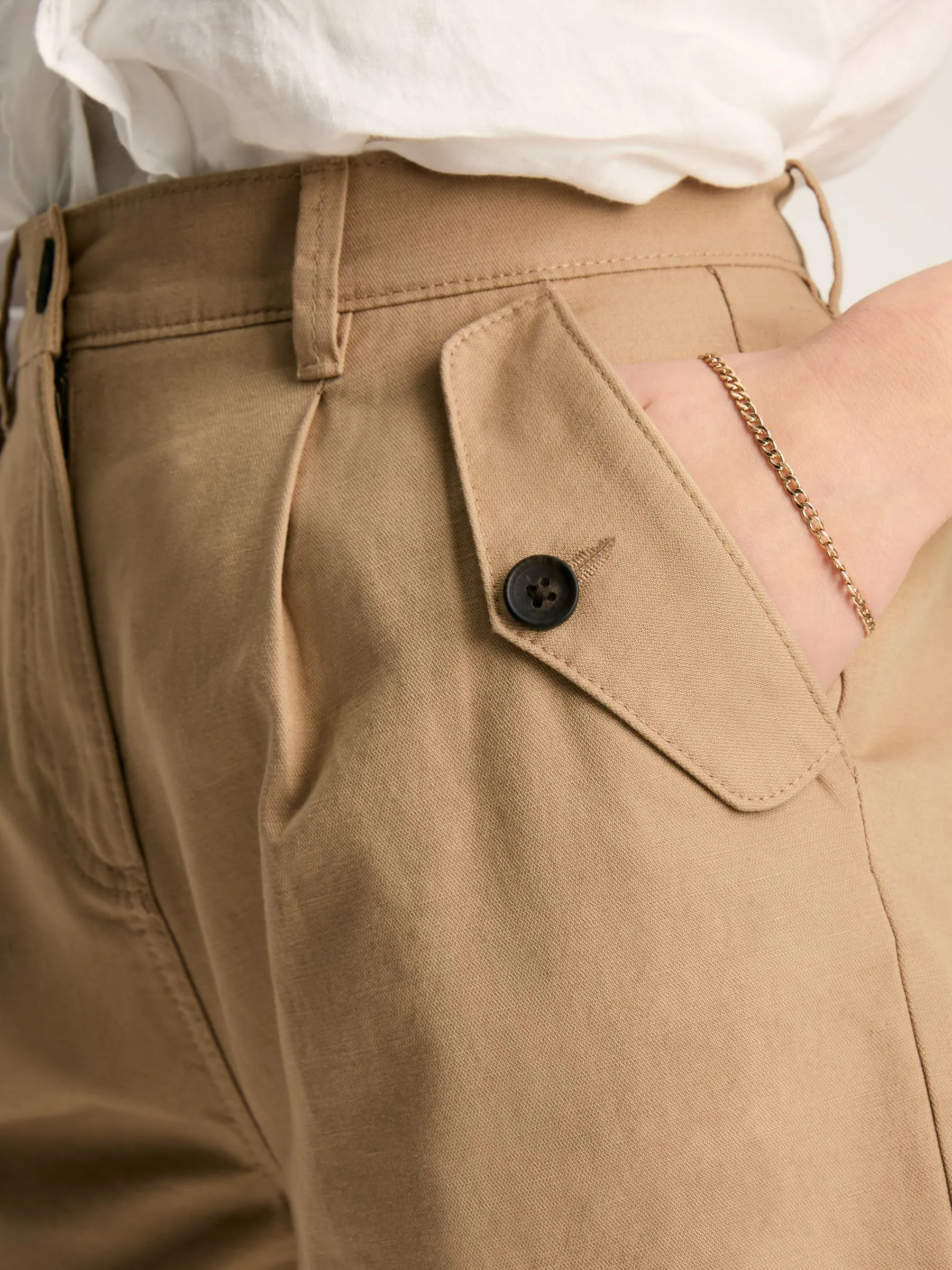 Brown Safari Shorts