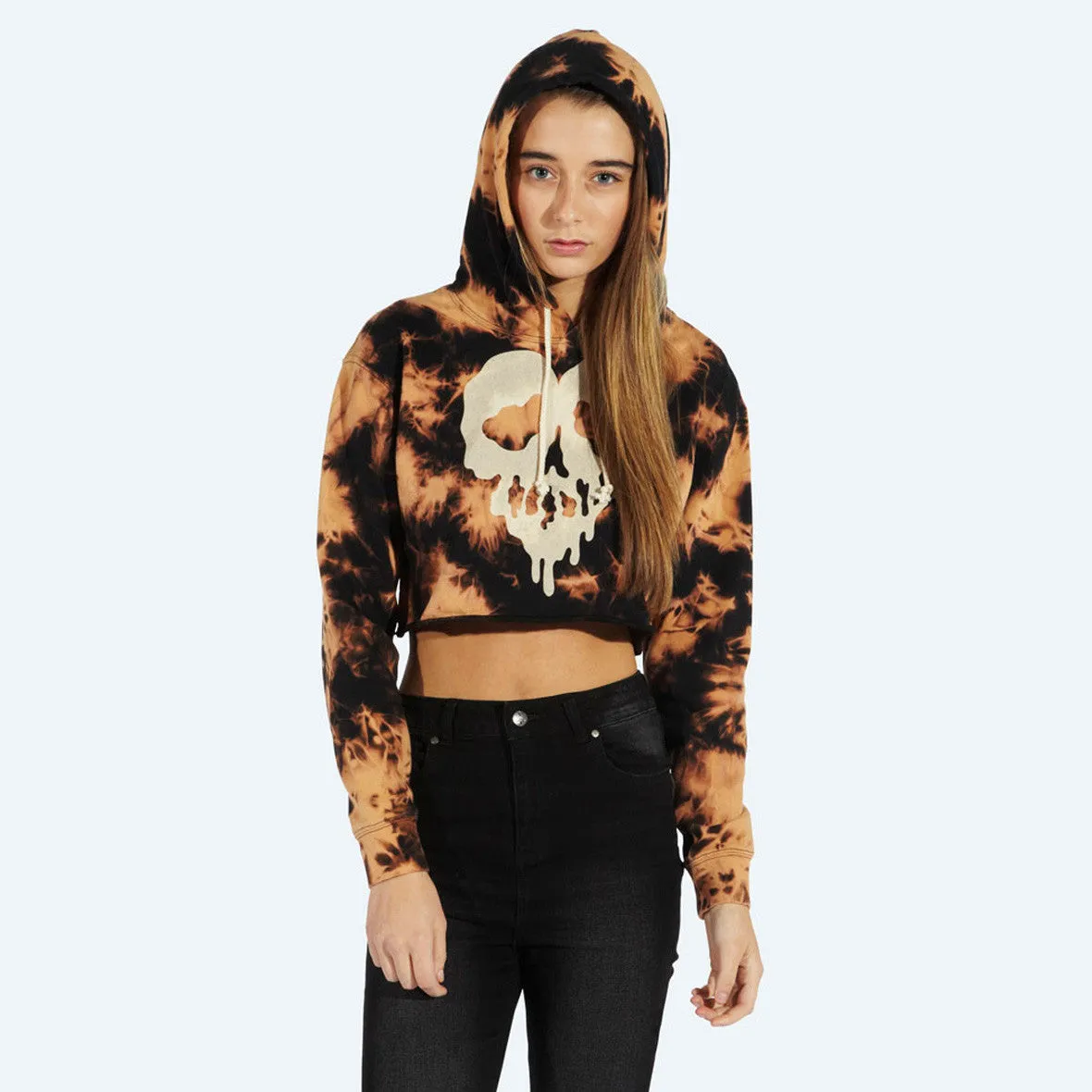 Burnt Crop Pullover Hoody (Skull Fucked Edition)