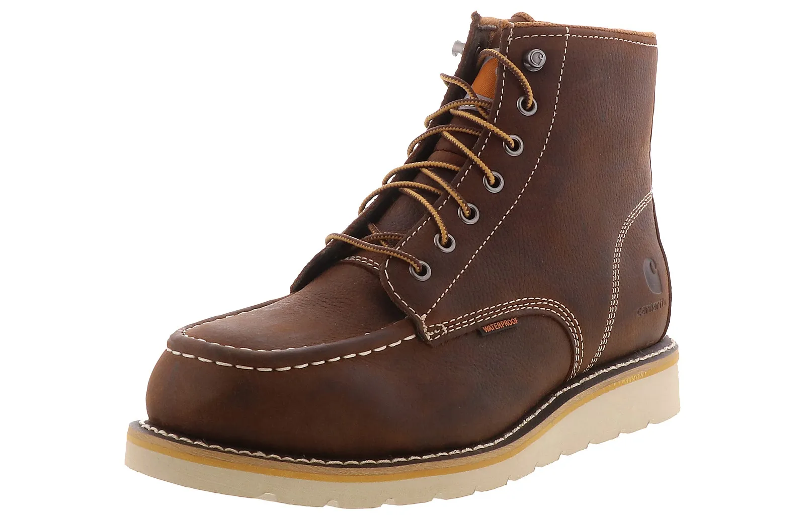 Carhartt 6" Moc Wedge Dark Brown Men's Steel Toe Work Boot