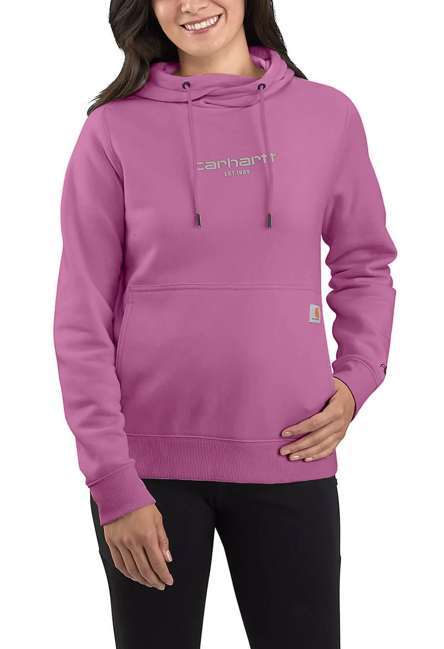 Carhartt Hoodie Force Graphic Logo Women 105573 - Pink