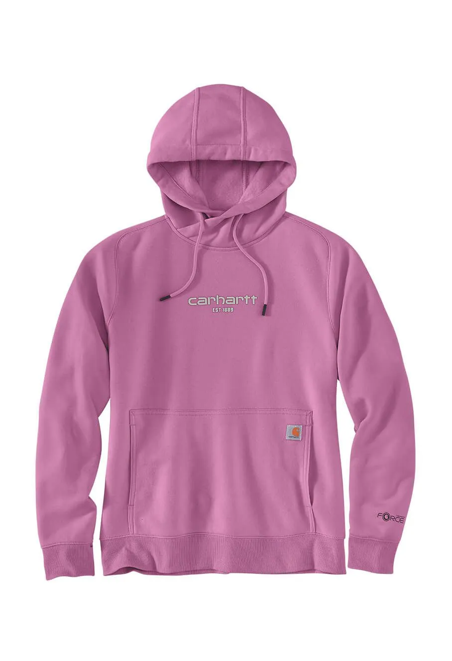 Carhartt Hoodie Force Graphic Logo Women 105573 - Pink