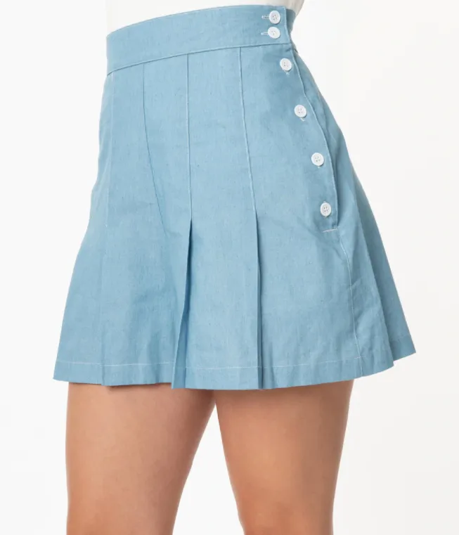 Chambray Joyce Shorts