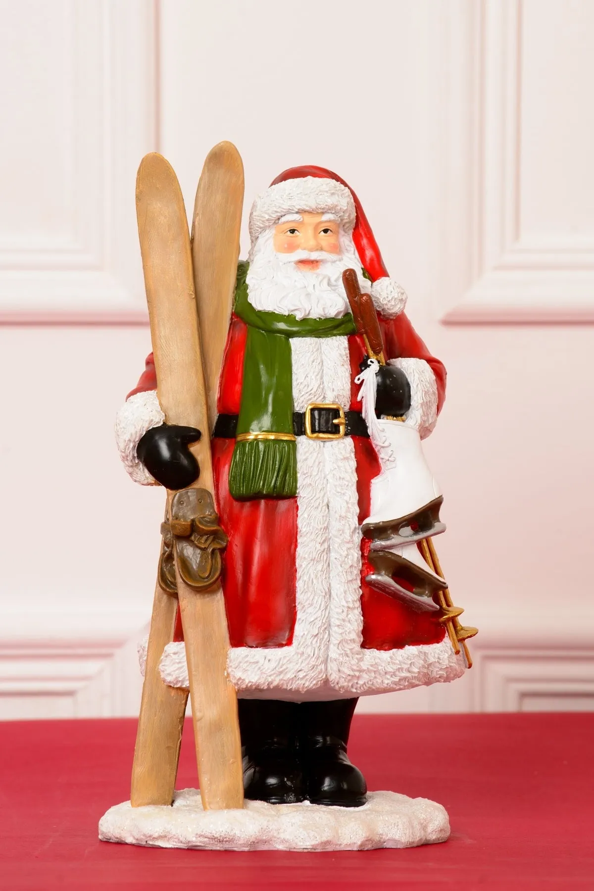 Christmas Santa With Skis