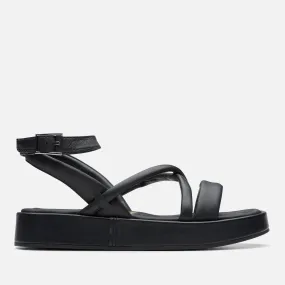 Clarks Women's Alda Leather Cross Sandals