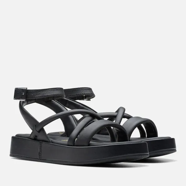 Clarks Women's Alda Leather Cross Sandals