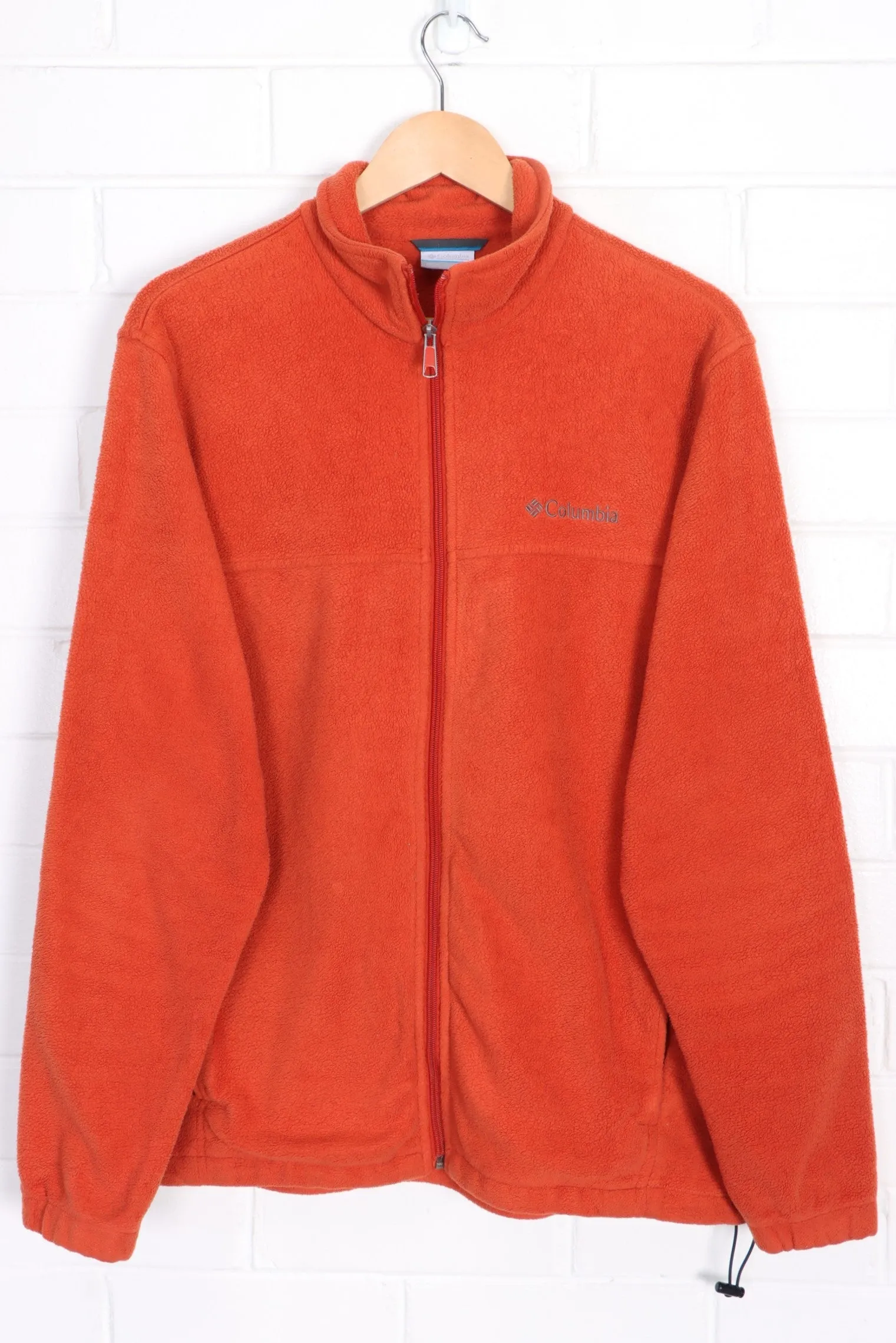 COLUMBIA Orange Fleece Jacket (L)