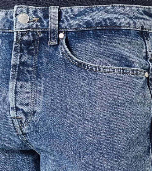 Confezione da 3 pantaloni jeans da uomo larghi Only & SONS Avi cropped o edge larghi blu medio