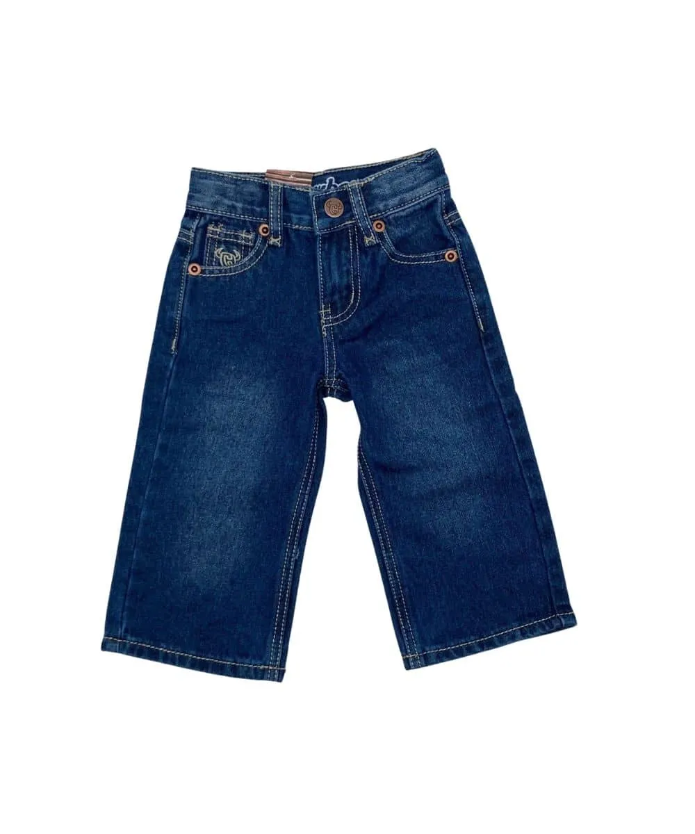 Cowboy Hardware Toddler Boys' Tough Embroidered Jeans