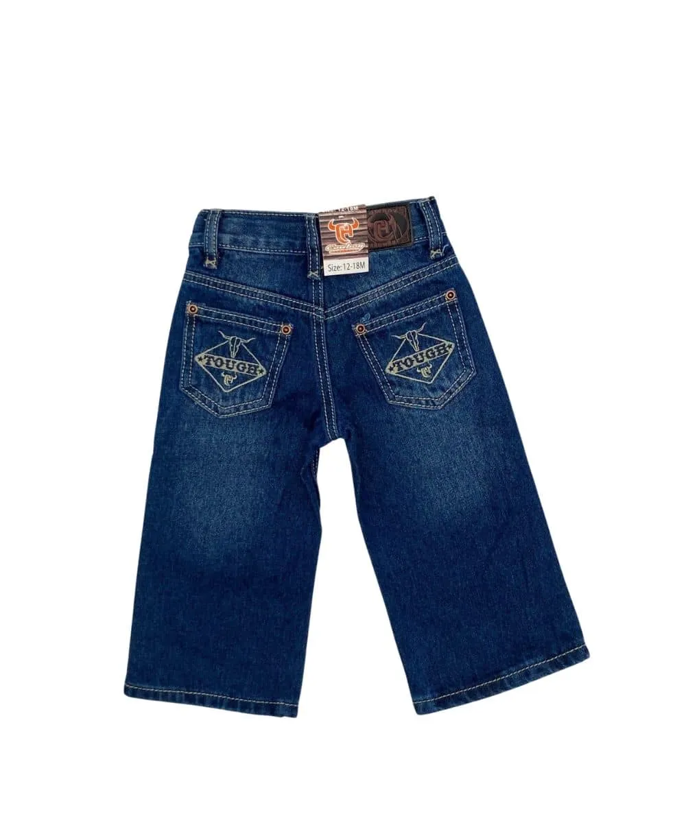 Cowboy Hardware Toddler Boys' Tough Embroidered Jeans