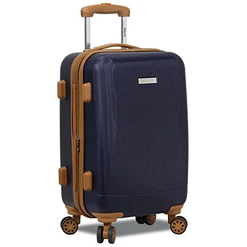 Dejuno Legion Hardside Spinner TSA Combination Lock Carry-on Suitcase-Navy