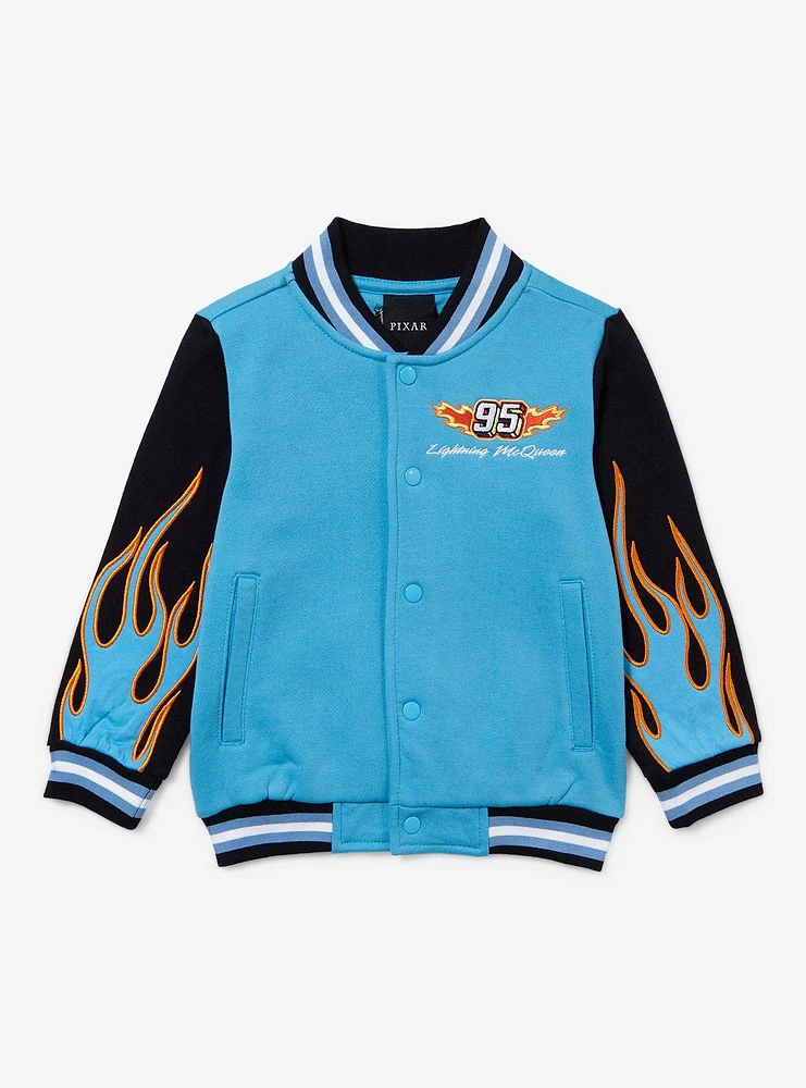 Disney Pixar Cars Lightning McQueen Dinoco Toddler Varsity Jacket - BoxLunch Exclusive