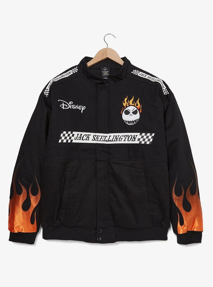 Disney The Nightmare Before Christmas Jack Skellington Flaming Racing Jacket — BoxLunch Exclusive