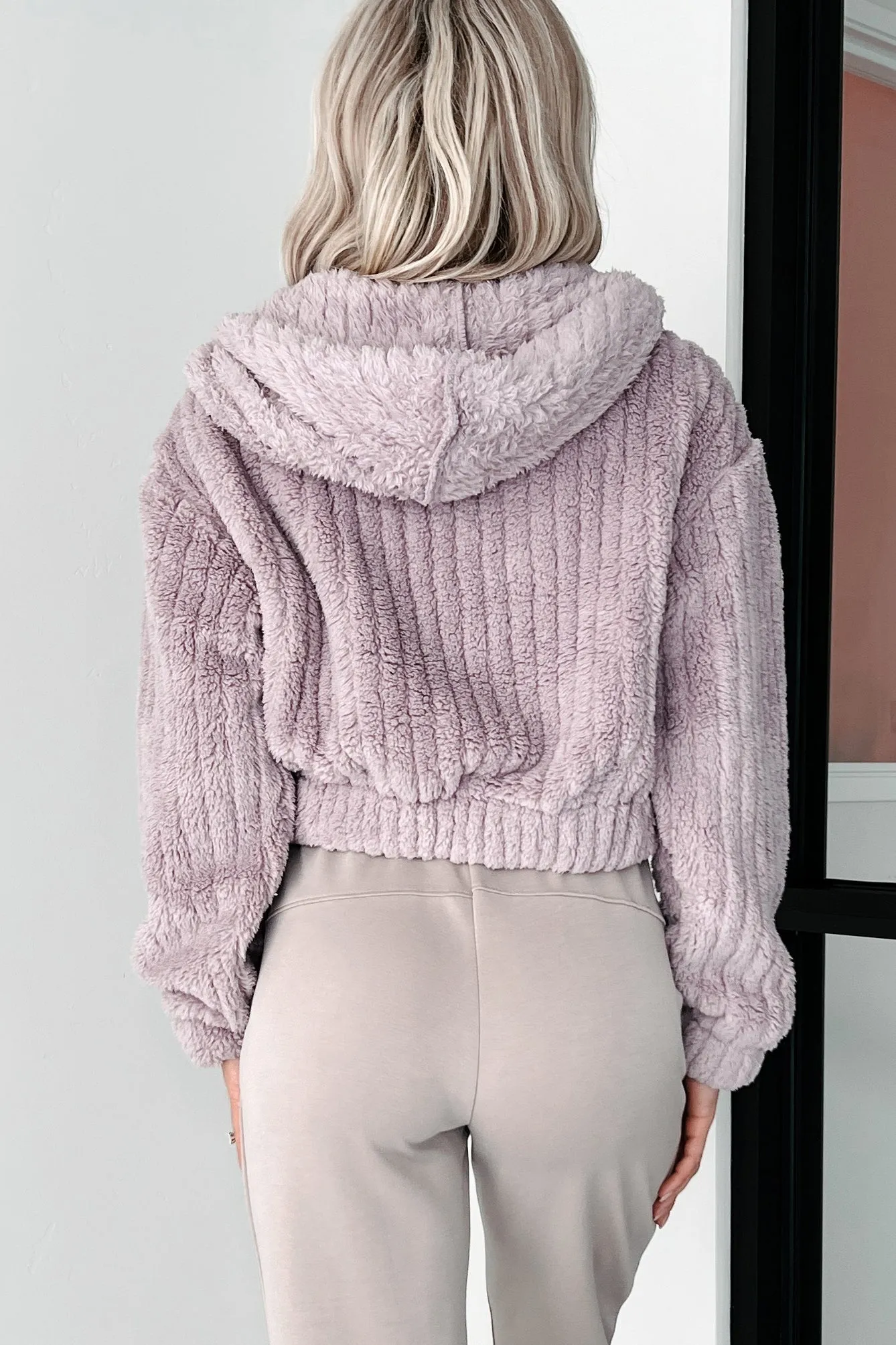 DOORBUSTER Big Softie Hooded Sherpa Jacket (Sweet Rose)