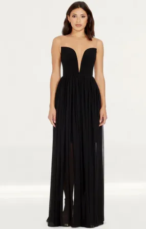 Dress The Population Eleanor Black Maxi Dress