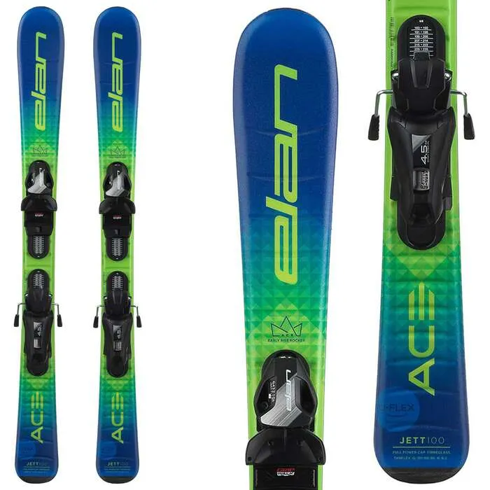 Elan Jett JRS Kid's Skis + EL4.5GW Bindings 2023