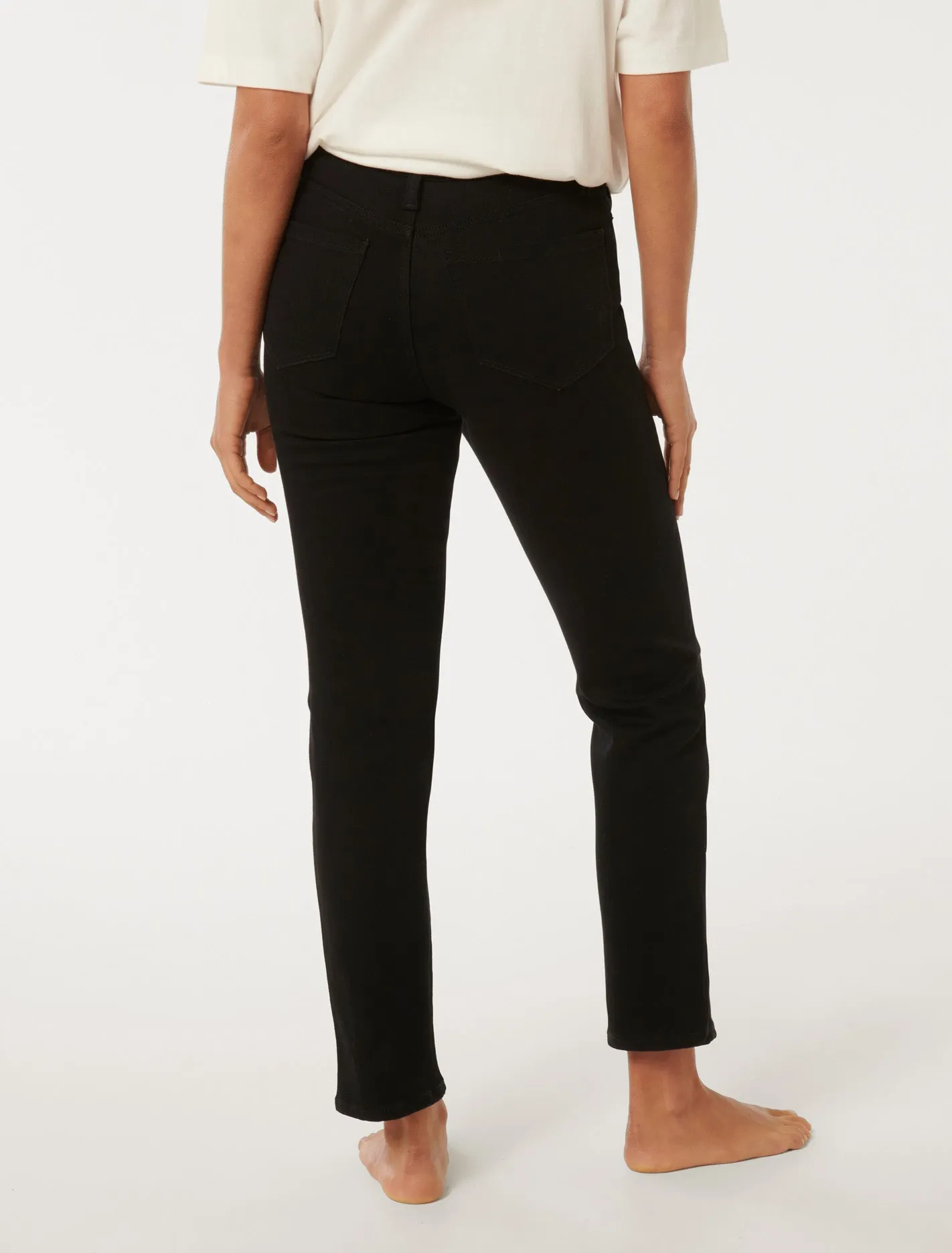 Fran Straight-Leg Cropped Jeans