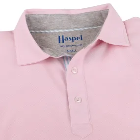 Fulton Pink Stretch Pique Polo