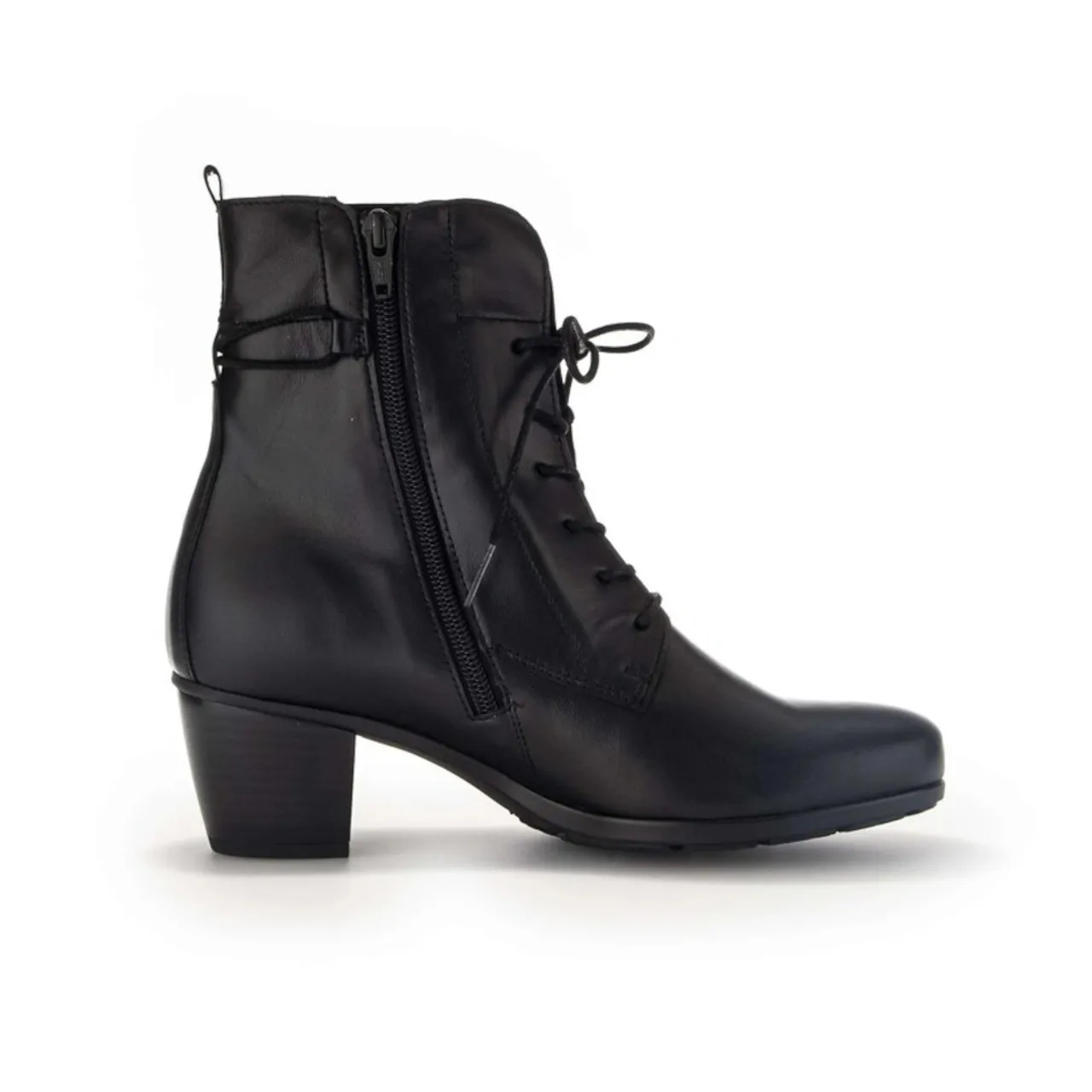 Gabor 55.521.27 Black Lace-up Ankle Boot