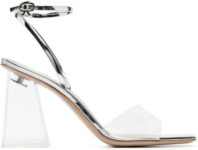 Gianvito Rossi Cosmic 85mm transparent sandals Neutrals