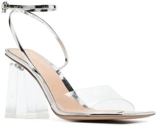 Gianvito Rossi Cosmic 85mm transparent sandals Neutrals