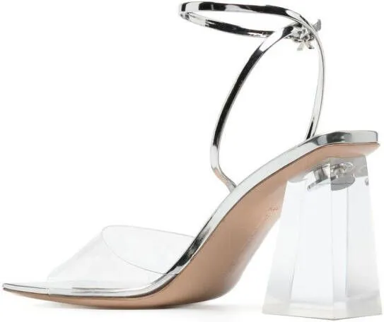 Gianvito Rossi Cosmic 85mm transparent sandals Neutrals