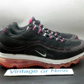 Girls' nike air max 24-7 black pink white 2011 running gs 401258-001 sz 5.5y