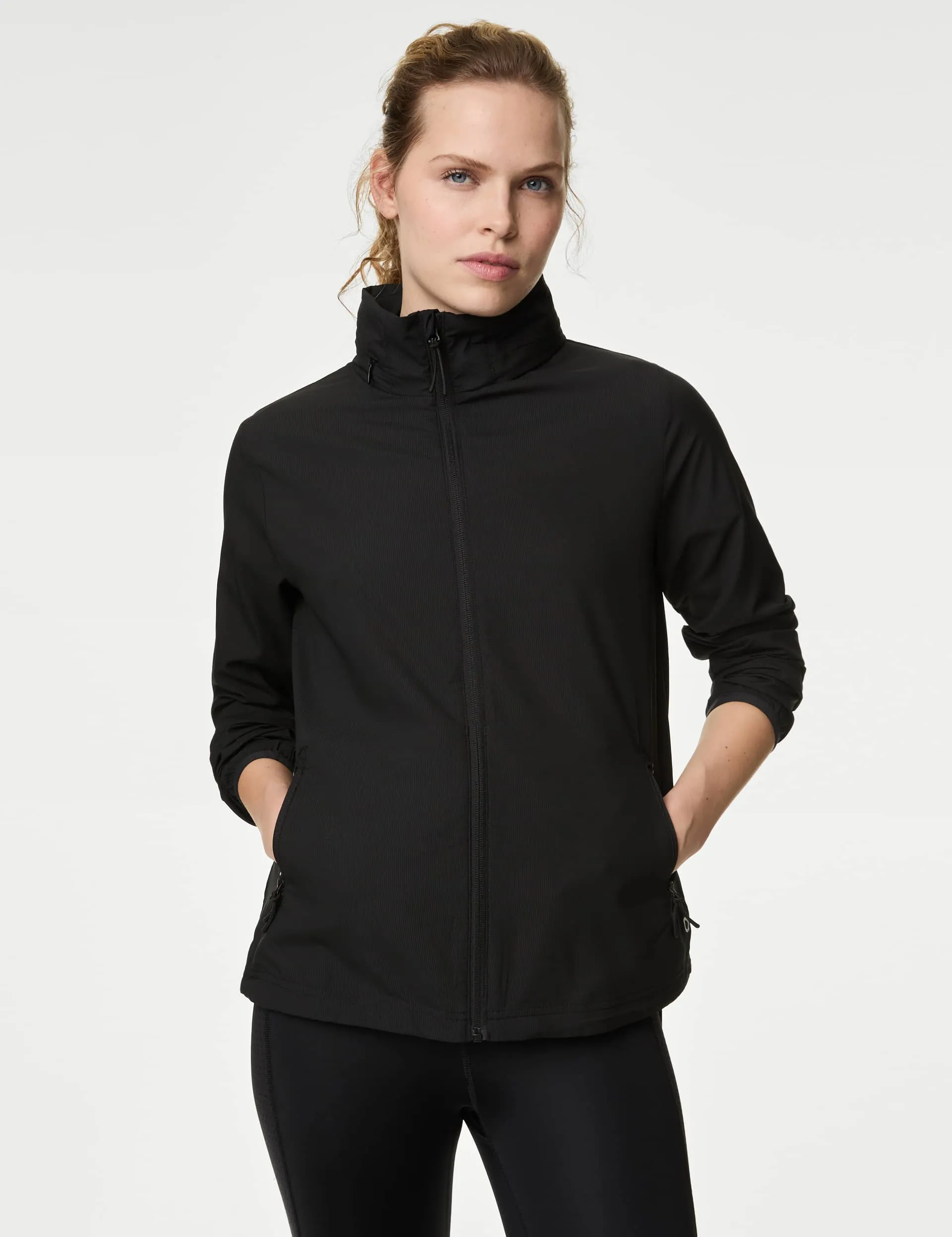 Goodmove Women's Stormwear™ Packable Running Jacket - 14 - Black, Black