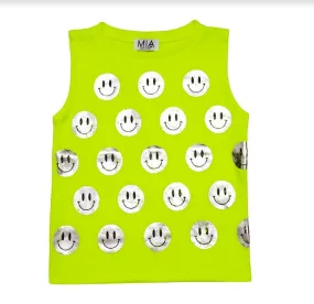 Hachi Yellow Smiley Tank