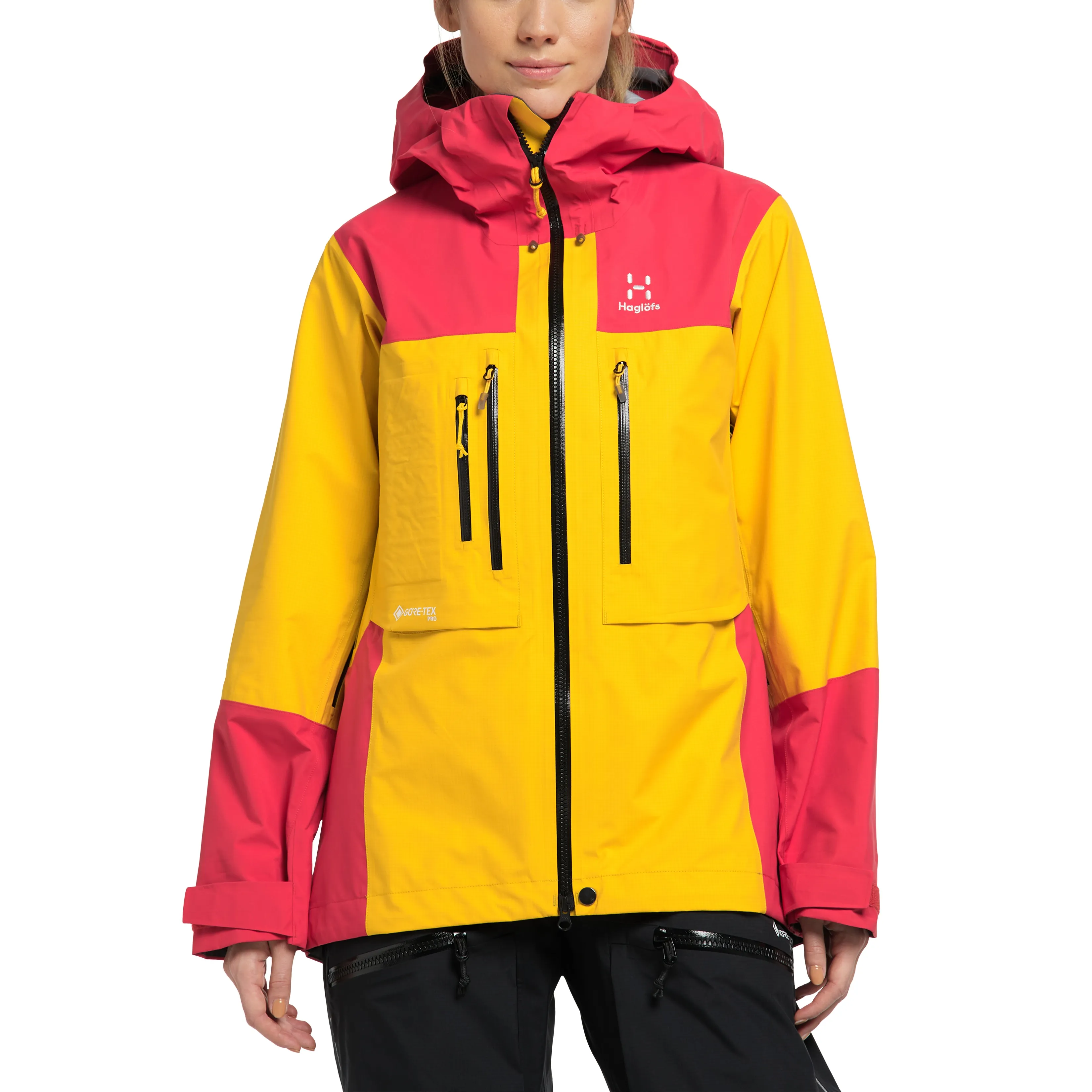 Haglöfs Roc Nordic Gore-Tex Pro Jacket Women Pumpkin Yellow/Hibiscus Red | Buy Haglöfs Roc Nordic Gore-Tex Pro Jacket Women Pump