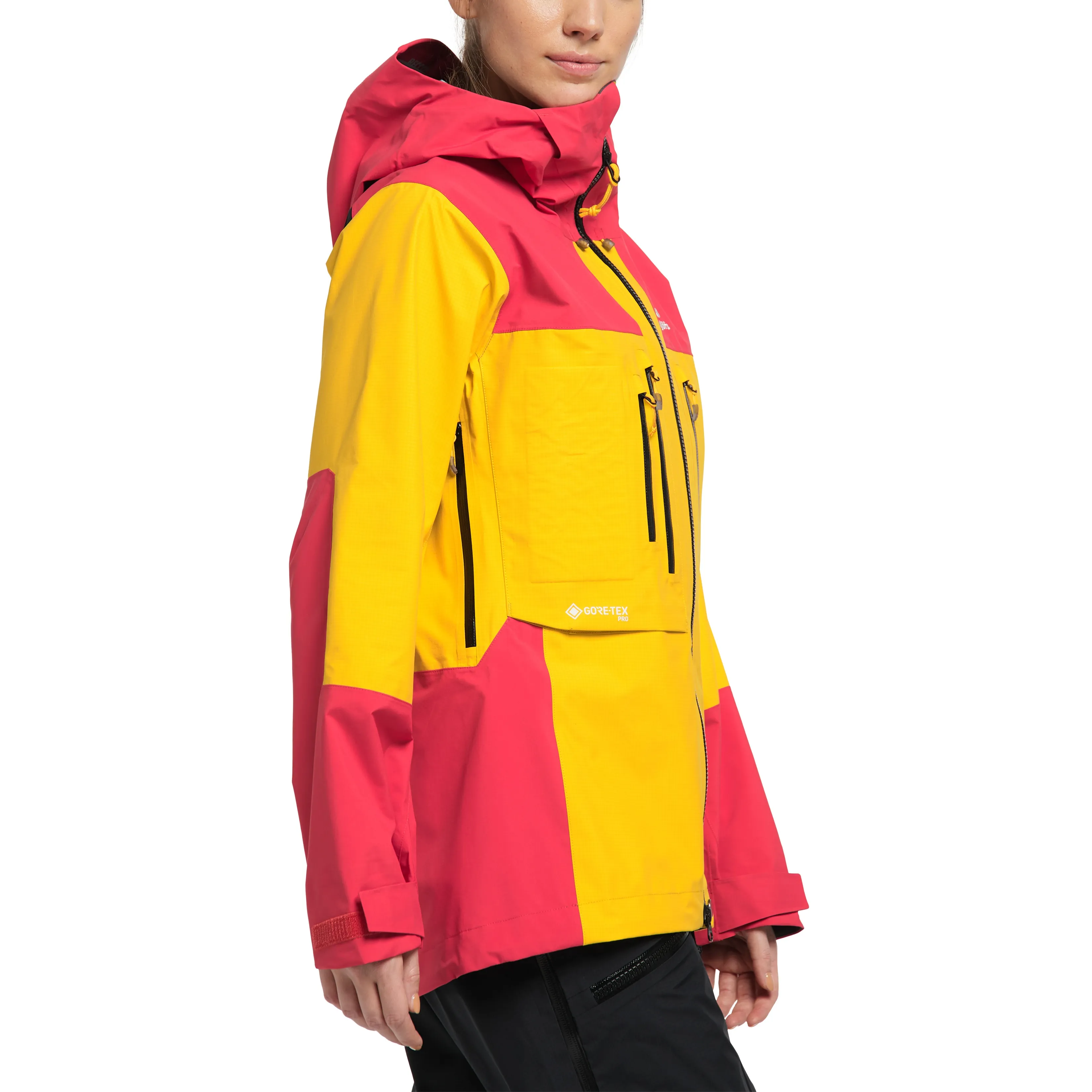 Haglöfs Roc Nordic Gore-Tex Pro Jacket Women Pumpkin Yellow/Hibiscus Red | Buy Haglöfs Roc Nordic Gore-Tex Pro Jacket Women Pump