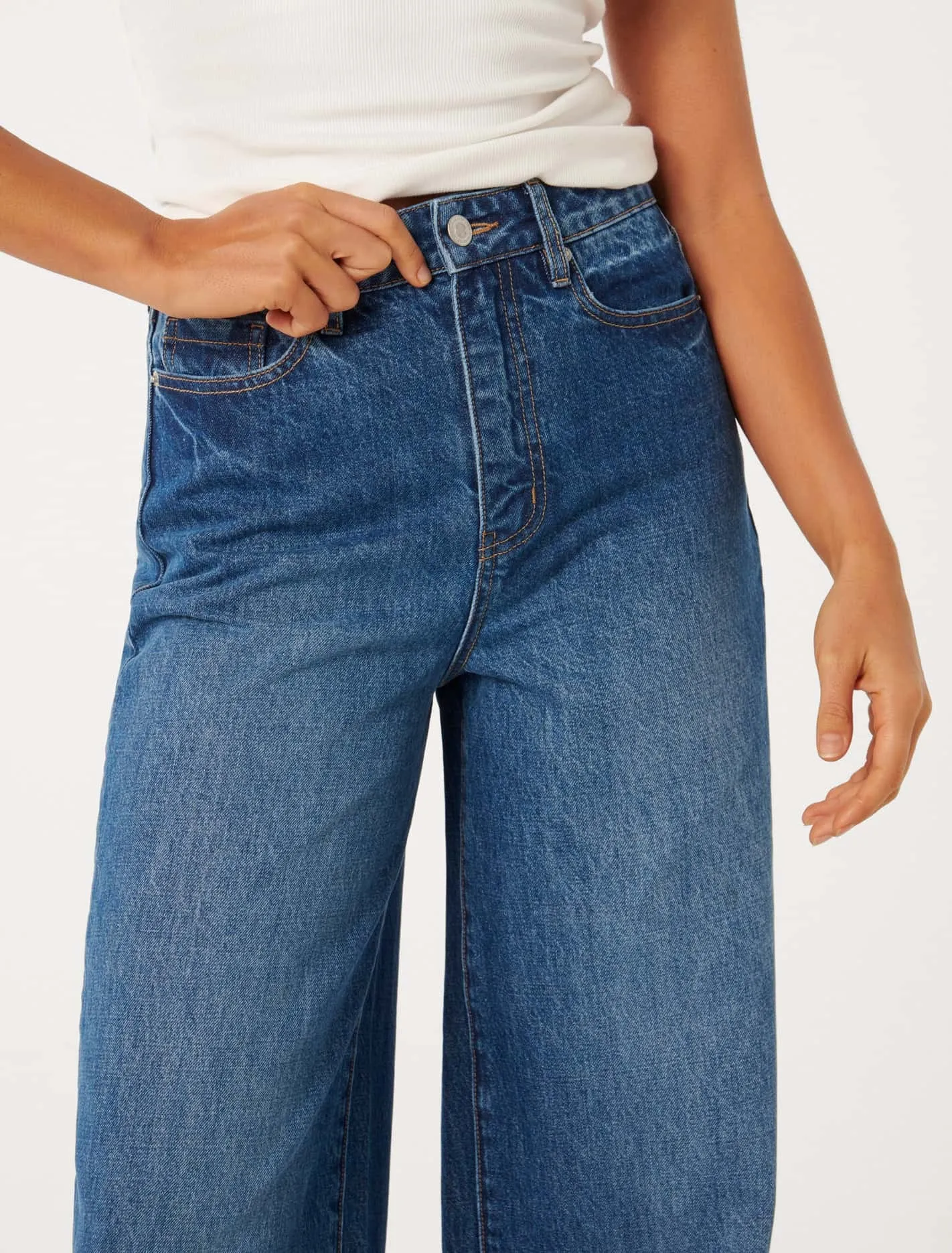 Heather Wide-Leg Jeans