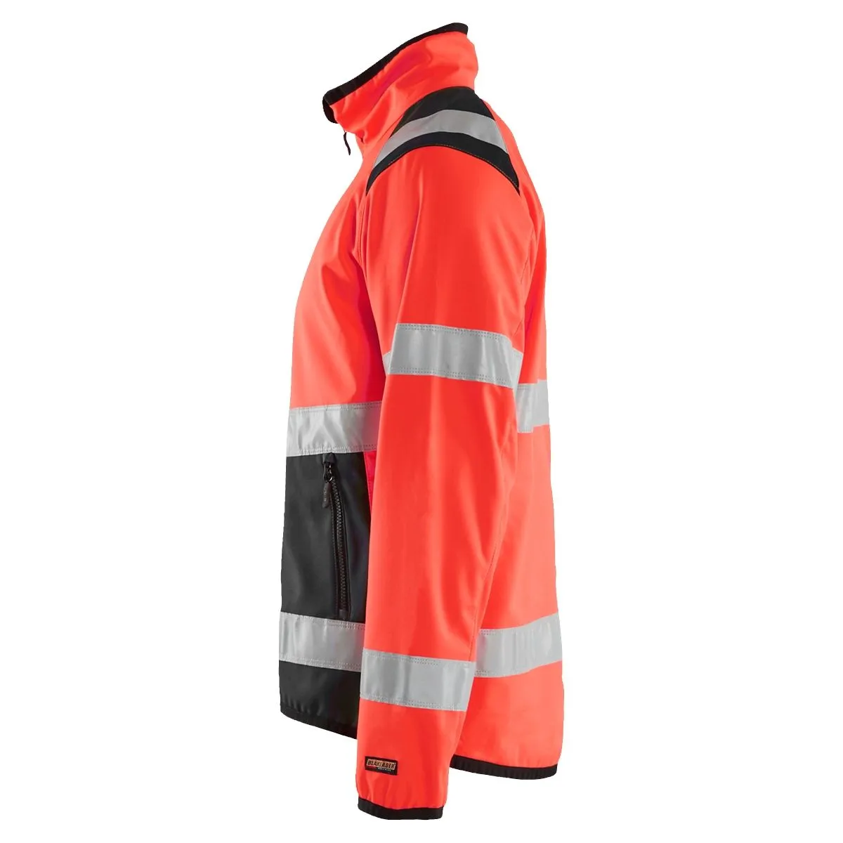 High Vis Softshell Jacket 4877 High Vis Oranje/Marineblauw - Blåkläd