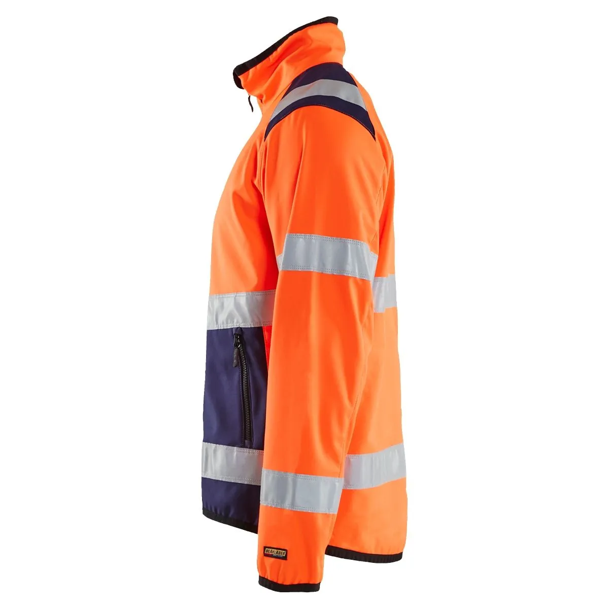 High Vis Softshell Jacket 4877 High Vis Oranje/Marineblauw - Blåkläd