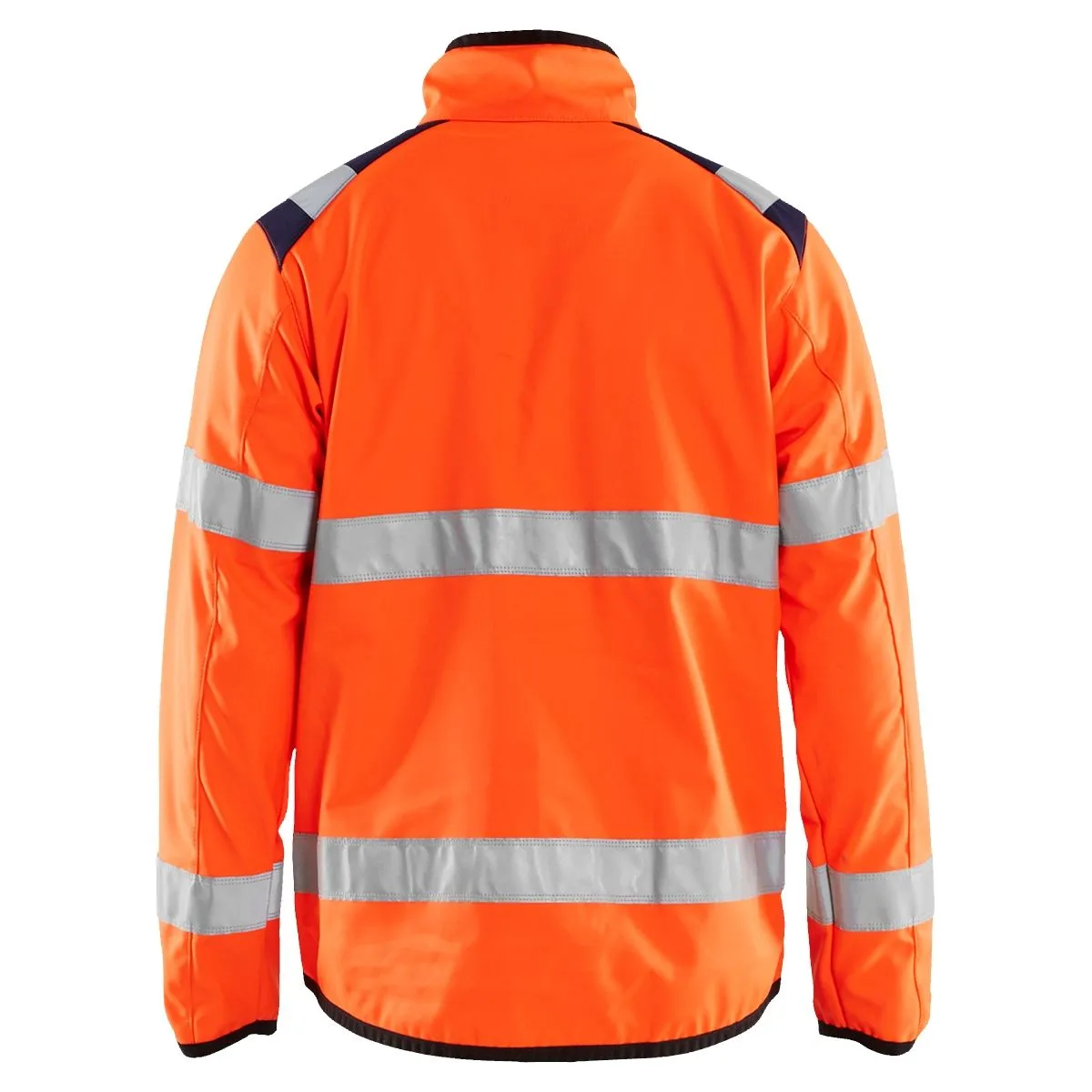 High Vis Softshell Jacket 4877 High Vis Oranje/Marineblauw - Blåkläd